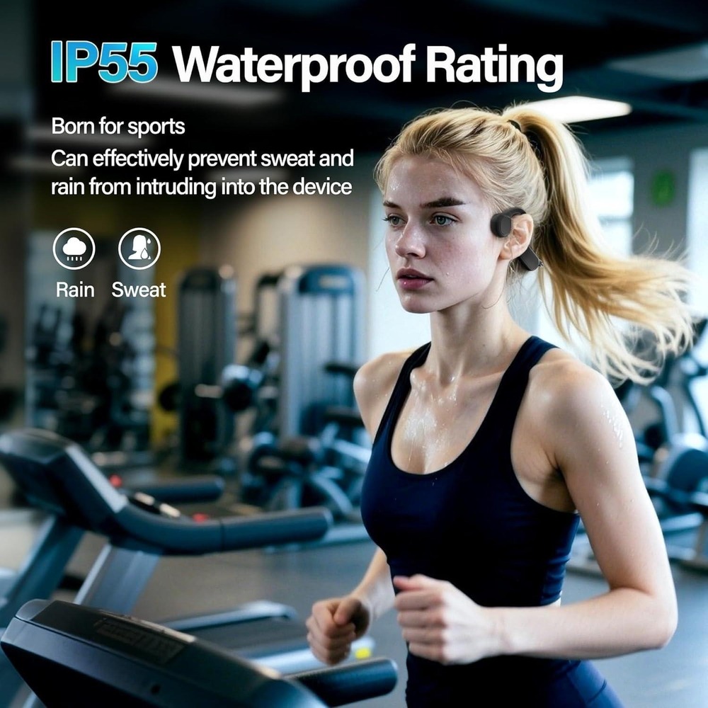 Bone Conduction Headphones Wireless Bluetooth 5.3‎ Open Ear Earphones - Picture 3 of 6